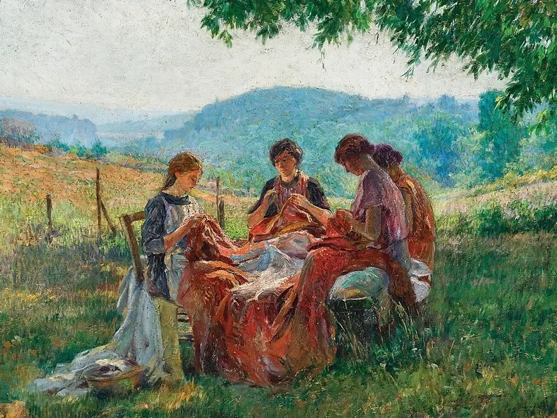 1874-Eugène Béringuier - Riparazioni all'aperto